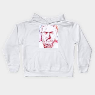 Herodotus Portrait | Herodotus Artwork | Line Art Kids Hoodie